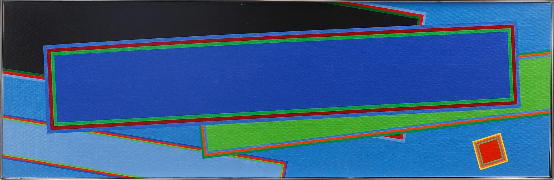 PETER FREUDENTHAL. "Gryning i Juli" Akryl på duk, signerad à tergo, 1989. — Paintings — Göteborgs Auktionsverk