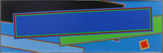 PETER FREUDENTHAL. "Gryning i Juli" Akryl på duk, signerad à tergo, 1989.