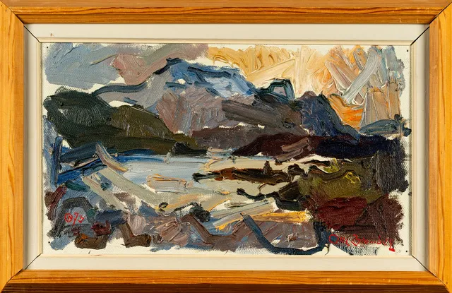 OLLE BLOMBERG. Olja på duk, Signerad & daterad: 1973.