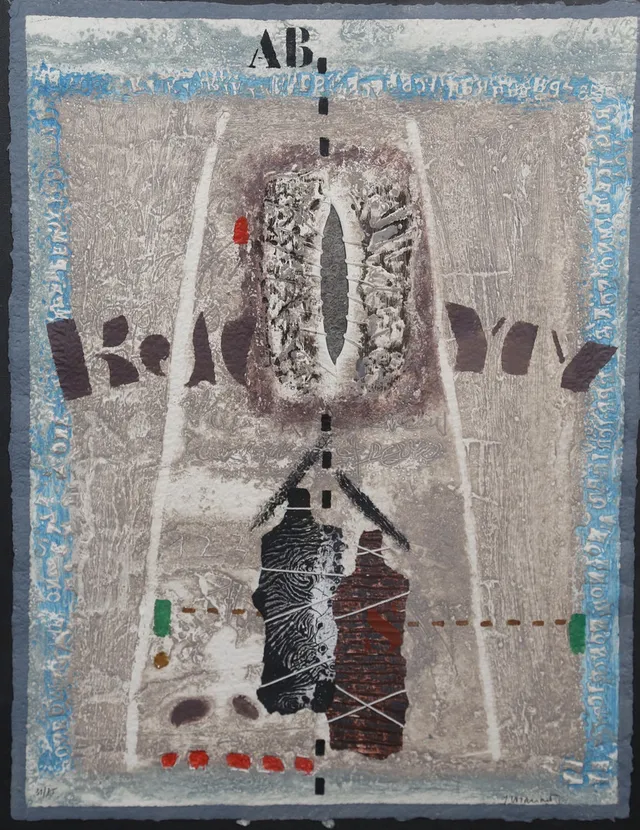 JAMES COIGNARD. Komposition, carborundumetsning, signerad samt numrerad.