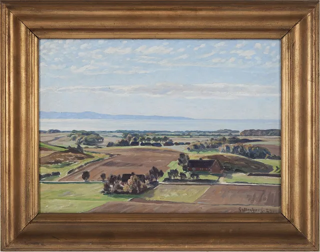 OSSIAN GYLLENBERG. "Senhöst" - Kustlandskap.
