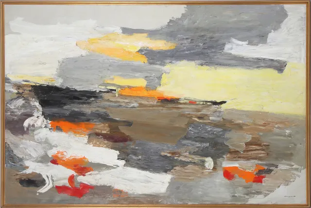 JOHN THORGREN. "Landskap, Lappland", olja på duk, signerad och daterad -64.