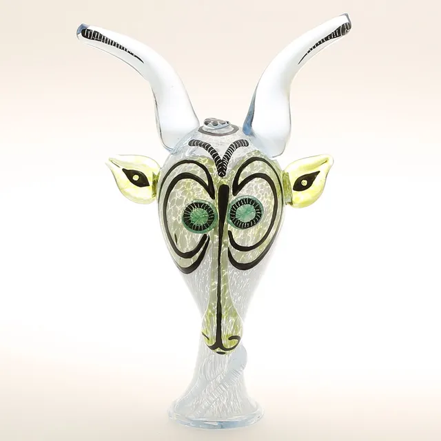 MILAN VOBRUBA. Skulptur, glas, signerad -94.