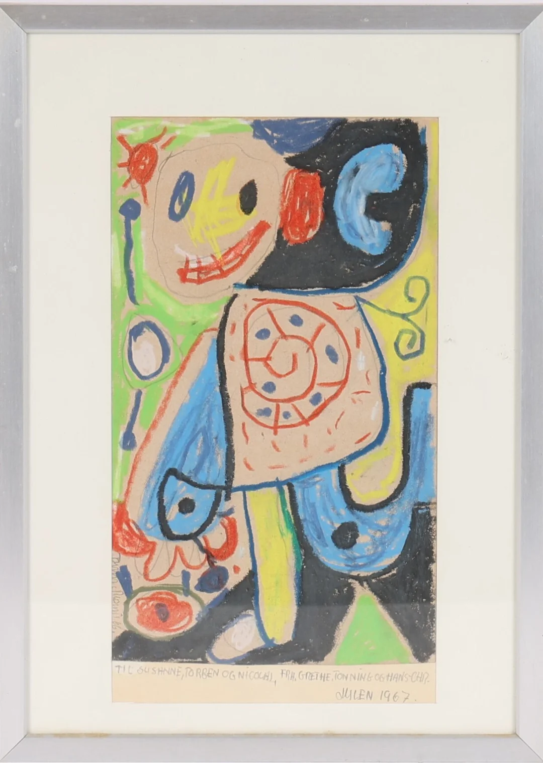Tonning Rasmussen: Composition, pastel (cd) — Paintings and sculptures/Drawings — Lauritz