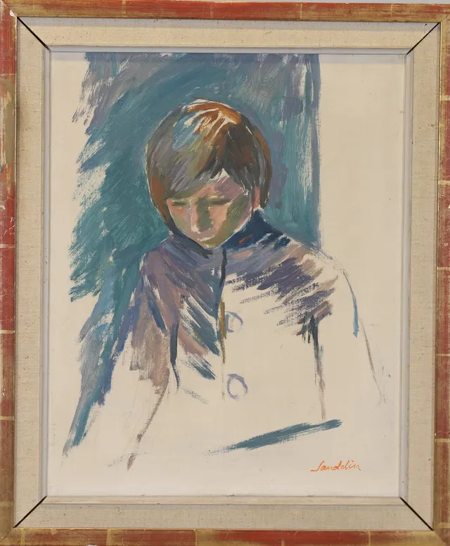 BÖRJE SANDELIN. olja på duk, signerad.