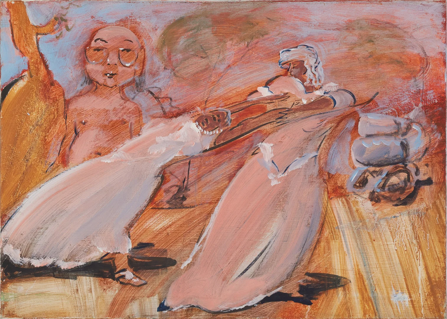 FRULS TILPO (HANS ERIKSSON F.1960). TILLSKRIVEN. Föräkdraskap, olja på duk, ej signerad. — Paintings — Stockholms Auktionsverk Magasin 5
