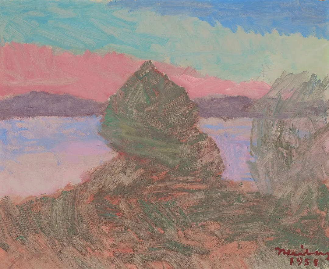 Heiberg, Jean — Landskap, 1958 — Kunst/Maleri — Blomqvist