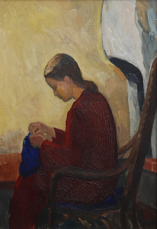 LENNART GRAM. KVINNOPORTRÄTT, signerad.