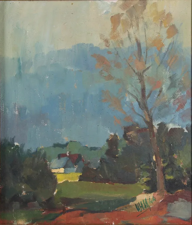 OWE WESSBOHN. 1913-1996. Olja på pannå, signerad.