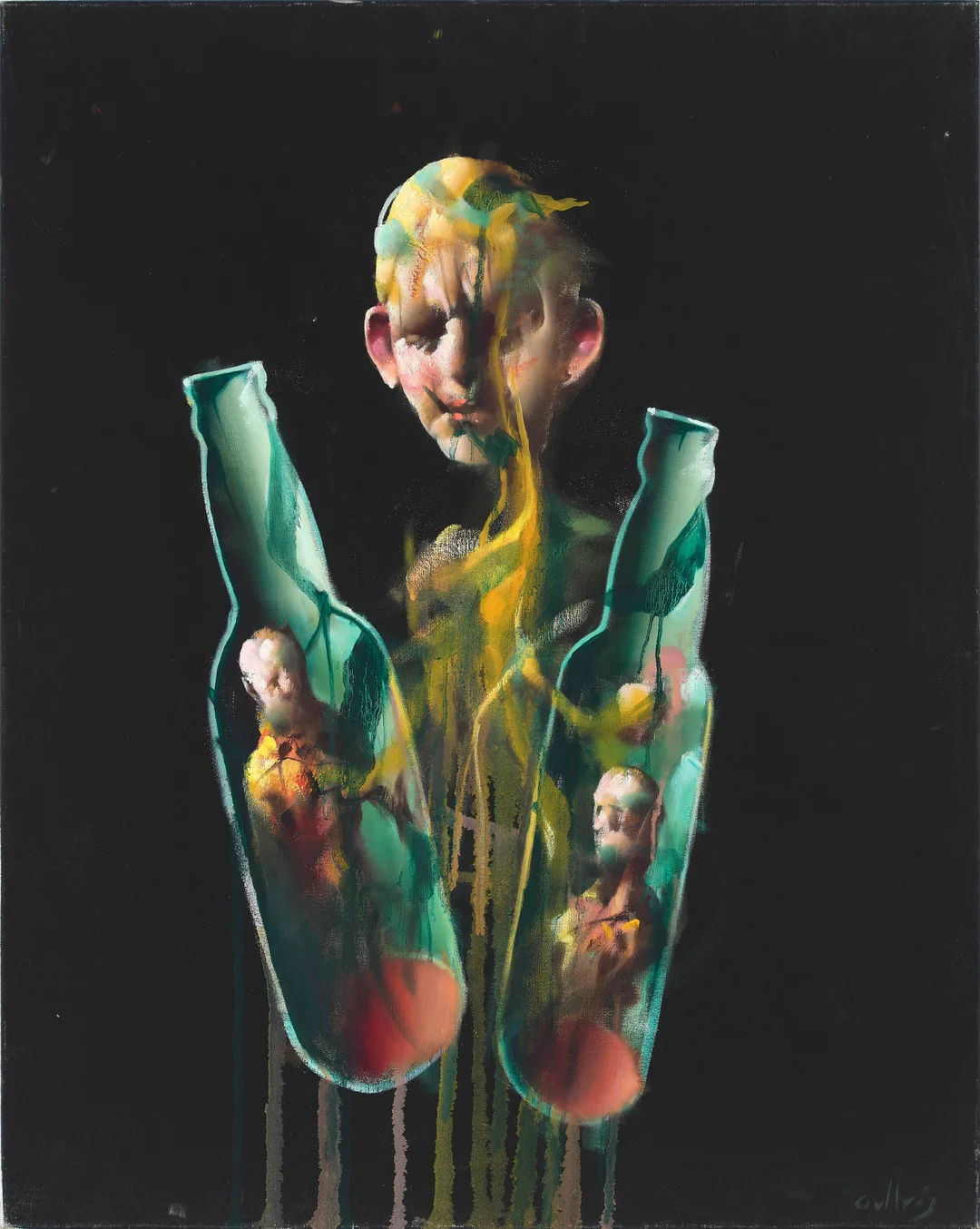 Gullvåg, Håkon — "Flaskene" — Kunst/Maleri — Blomqvist
