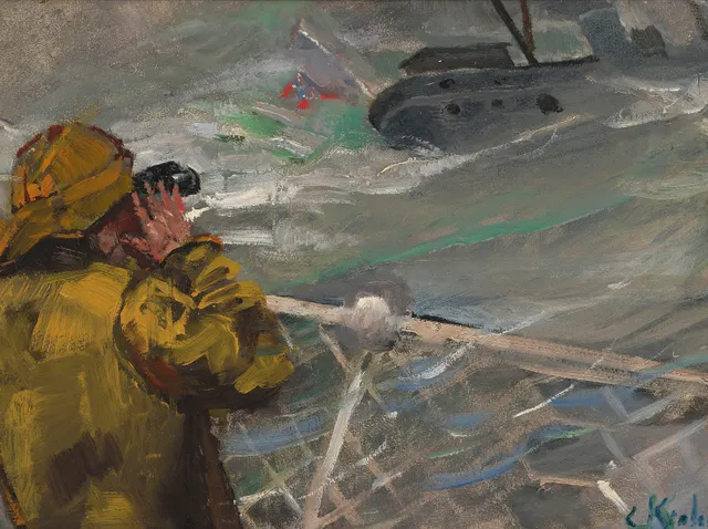 Krohg, Christian — Sjømann med kikkert