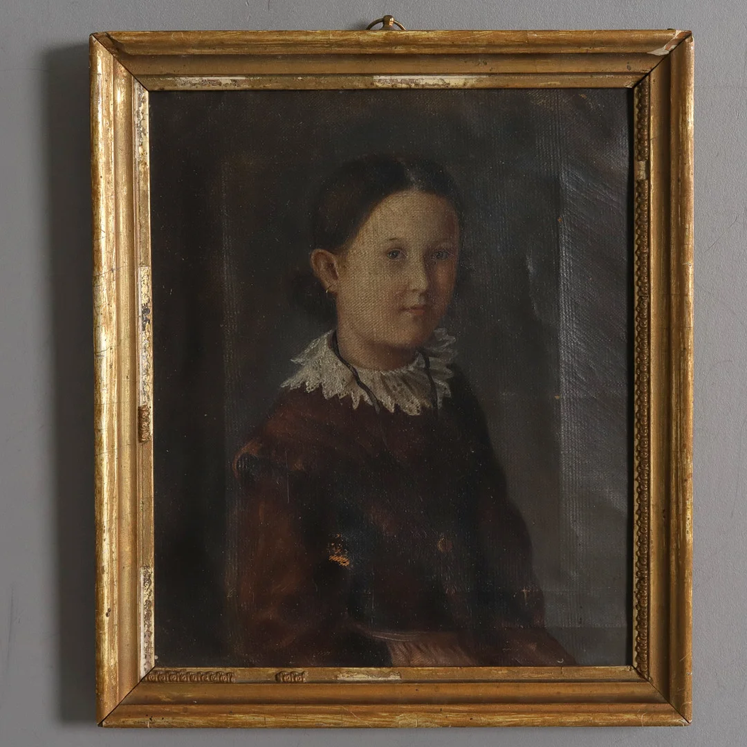TAVLA, olja på duk, 1800-tal, okänd konstnär. — Paintings — Örebro Stadsauktioner