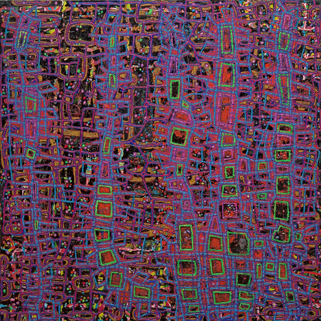 Killi-Olsen, Kjell Erik — "Den natten huset ikke ville sove" 2010-11 — Kunst/Maleri — Blomqvist