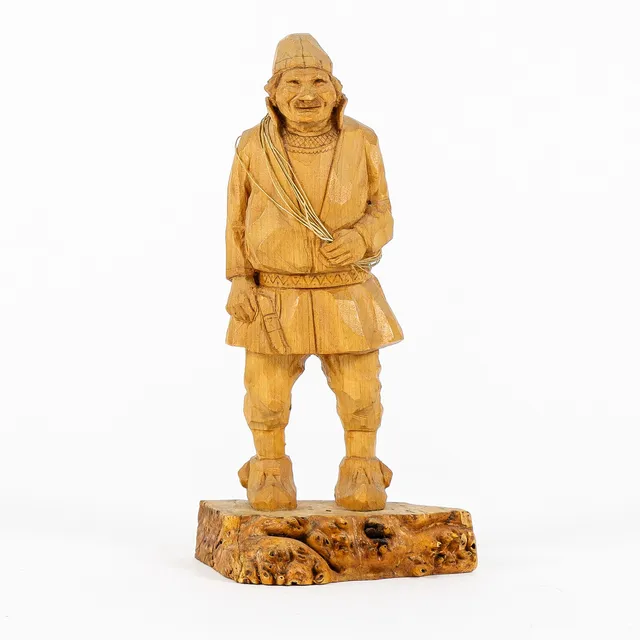 BENGT FRANSSON. Träfigur, same med lasso.