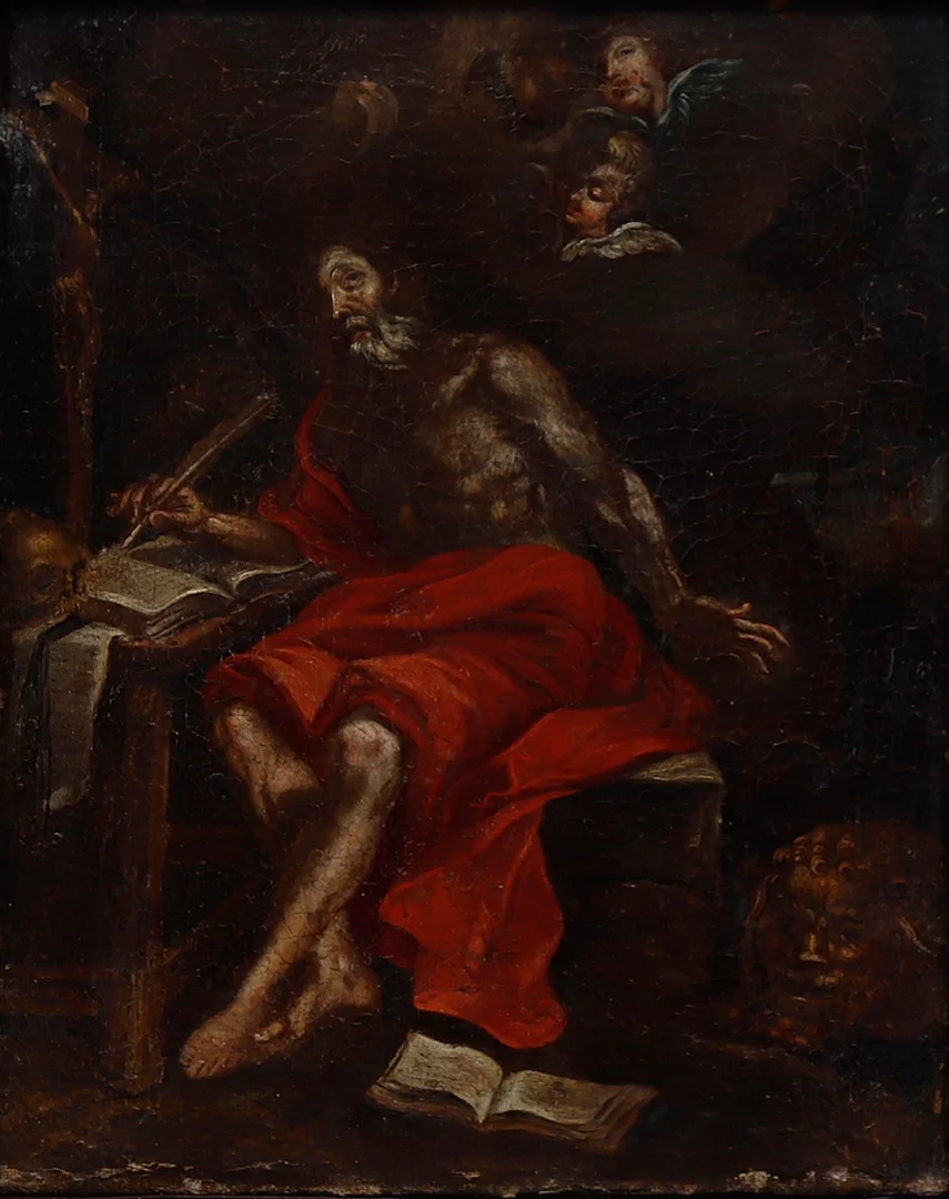 ATTRIBUTED TO JOAN GALLART. St. Jerome. — Paintings — Balclis