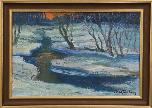 NILS FORSBERG. OLJA på duk, signerad, 1900-tal.