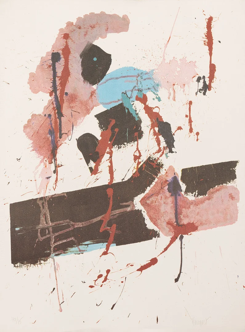 BJÖRN RÖNNQUIST (1948-2005). Komposition, litografi nr 70/75, signerad. — Engravings & Prints — Garpenhus Auktioner