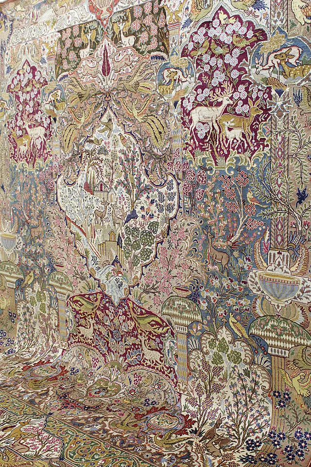 MATTA, Orientalisk, figural Kashmar, 385 x 293 cm.