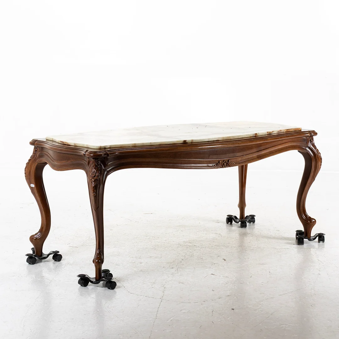 SOFFBORD, med stenskiva, rokokostil. — Tables — Handelslagret Auktionsservice