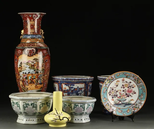 Samling kinesisk porcelæn, 1900/2000-tallet (7)
