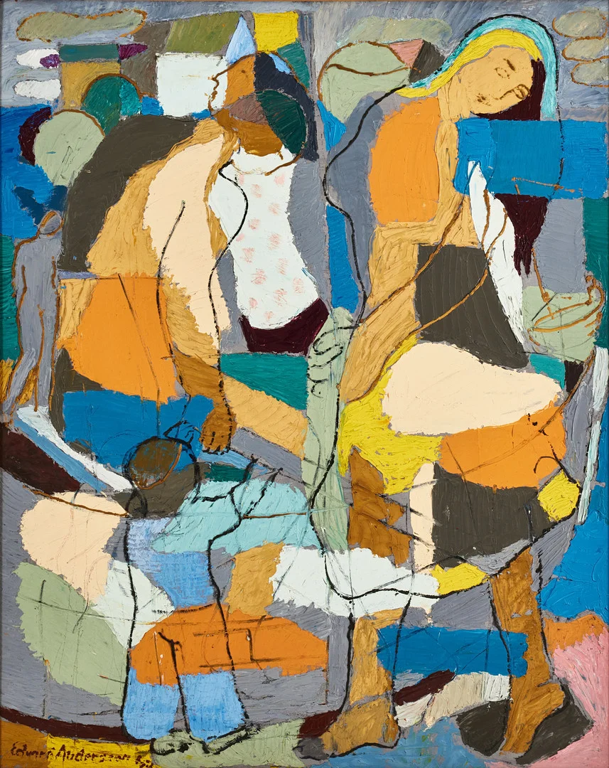 EDVARD ANDERSSON. Utan titel. — Paintings — Stockholms Auktionsverk Magasin 5