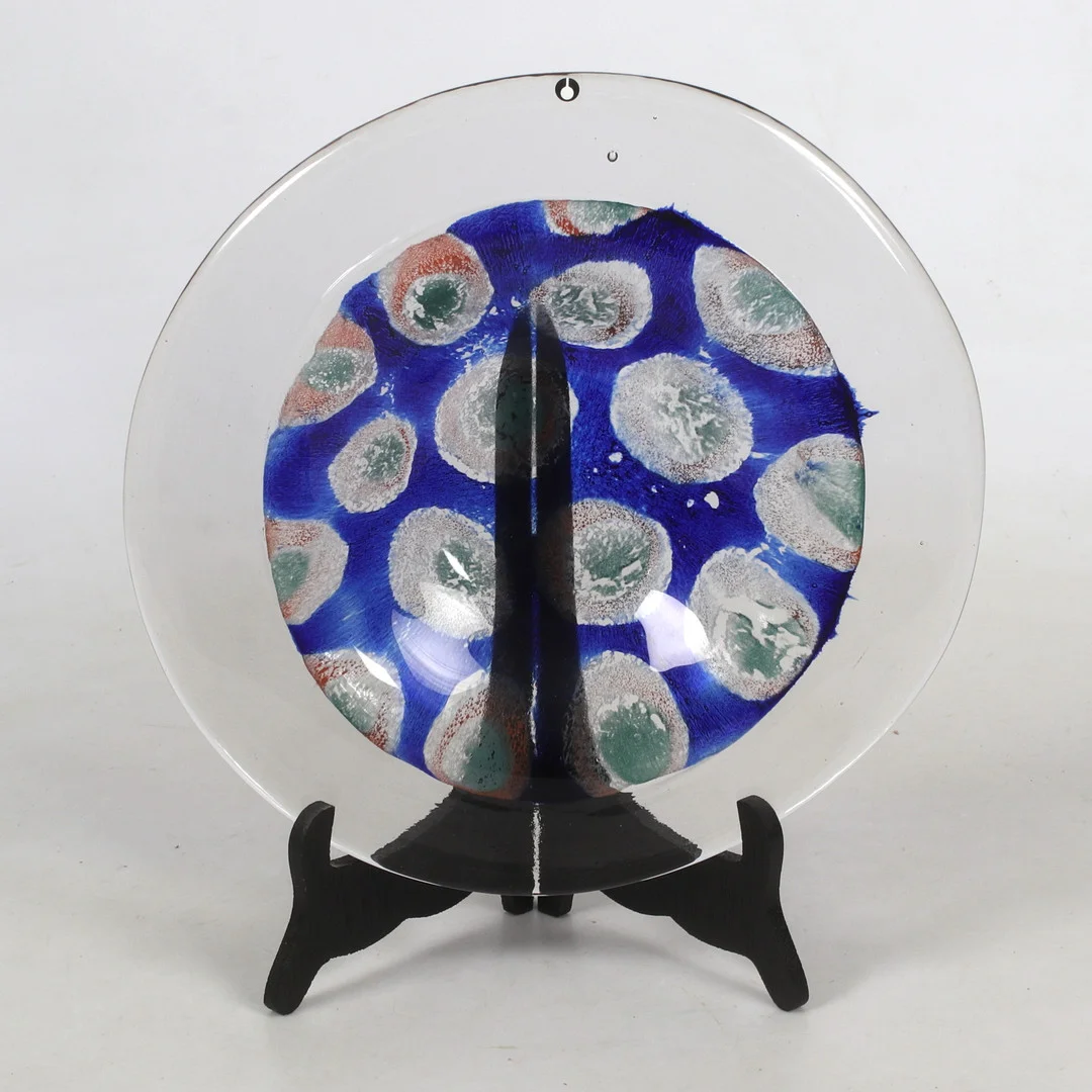 STAFFAN GELLERSTEDT. Skålfat, glas, Pukeberg, 1970-tal. — Art glass — Stadsauktion Sundsvall