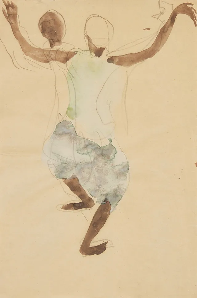 AUGUSTE RODIN (1840-1917). “Danseuse devant un miroir” /Dancer in front of mirror.