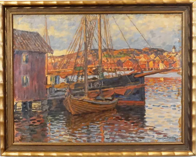 GUNNAR WEINBERG. olja på duk, signerad och daterad-25.