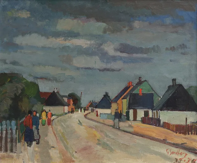 GOTTHARD SANDBERG. SKÅNSK BYGATA, 1935-36.
