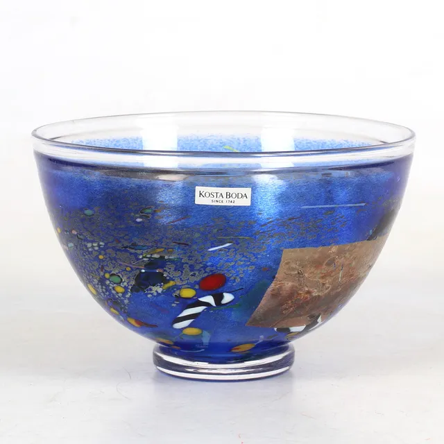 BERTIL VALLIEN. Skål, glas, "Satellite", Kosta Boda.