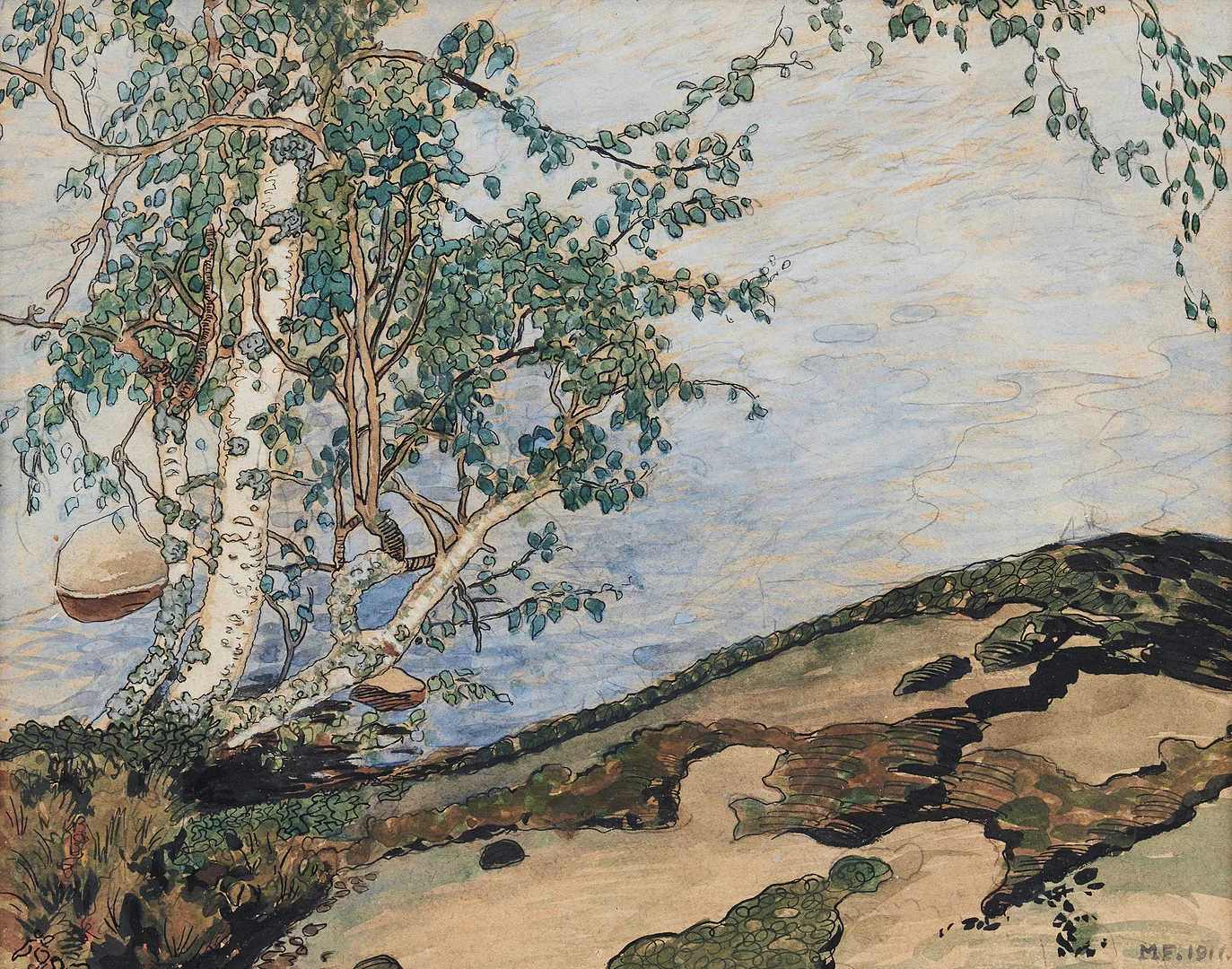 MAJA FJAESTAD. By the lake. — Paintings — Stockholms Auktionsverk Fine Art