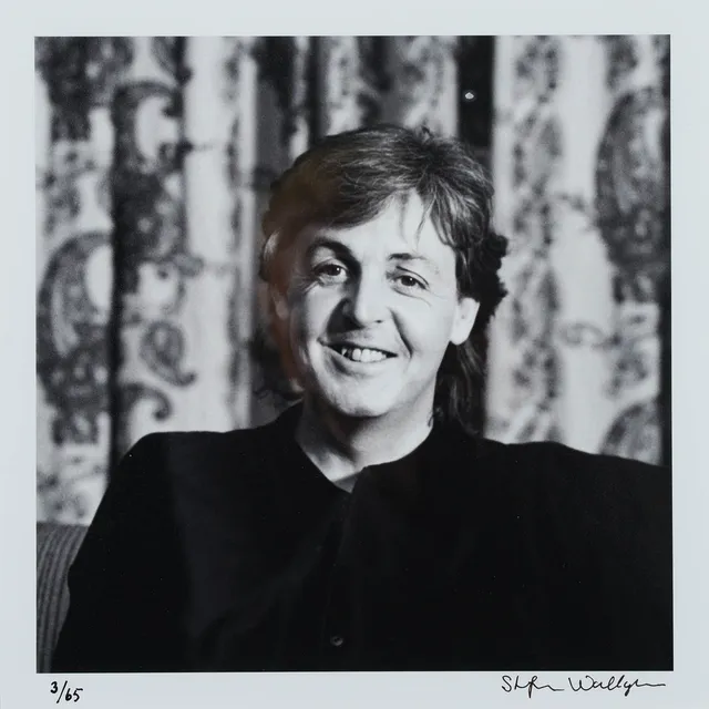 STEFAN WALLGREN. Paul MacCartney, fotografi, signerad 3/65.