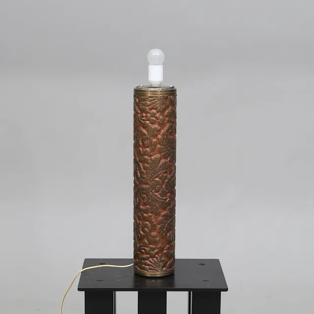 BORDSLAMPA, av tapetvals, metall, 1900-tal.