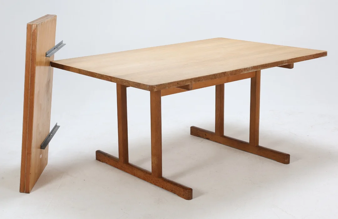 Børge Mogensen for Fredericia Furniture. Shaker table oak with extension leaves (3) — Furniture/Dining tables, dining room furniture — Lauritz