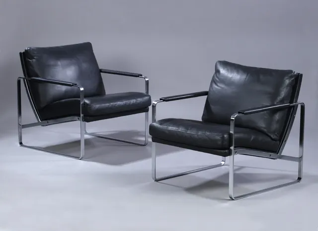 Preben Fabricius. A pair of lounge chairs, Model 710, Conversation Chair (2)