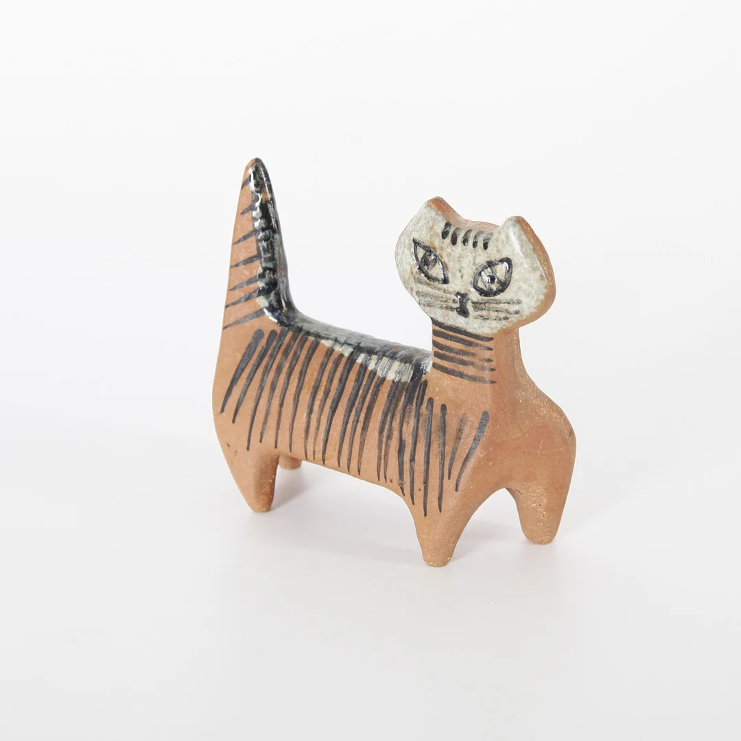 LISA LARSON. 1931-2024. Figurin "Stående katt" Ur serien Lilla Zoo, Gustavsberg. — European — Auktionsverket Engelholm