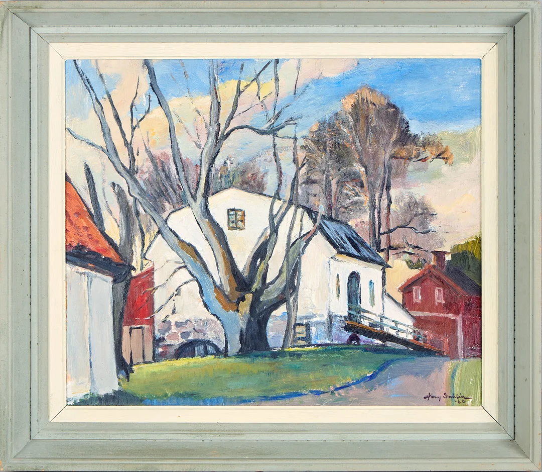 HARRY SAHLIN. Upplandsmotiv. — Paintings — Uppsala Auktionskammare