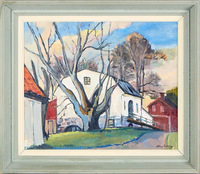 HARRY SAHLIN. Upplandsmotiv.