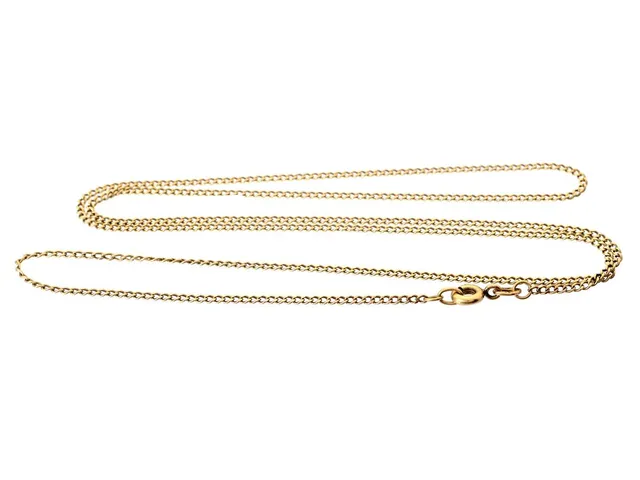 HALSKEDJA, 18K guld, pansarlänk, längd ca 54,8 cm, vikt ca 3,4 g.
