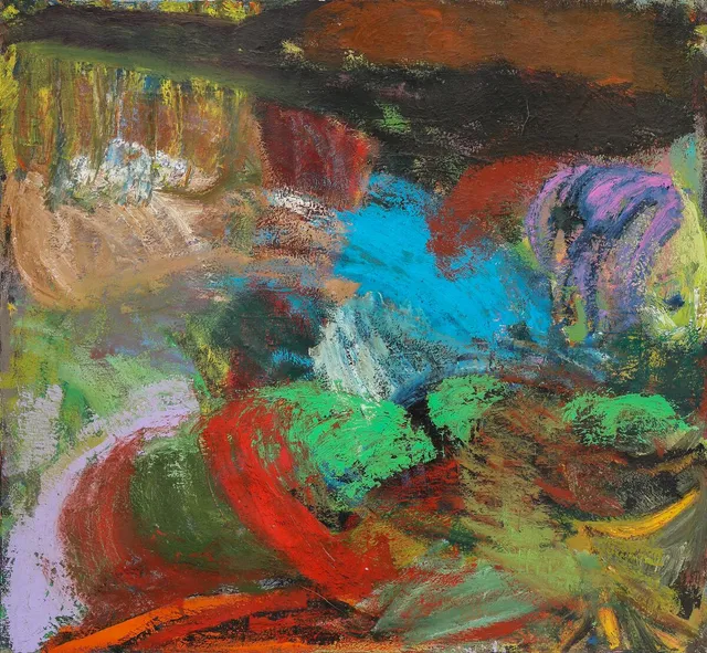 Untitled, 1986. Oil on canvas. 120×130 cm. Unframed.