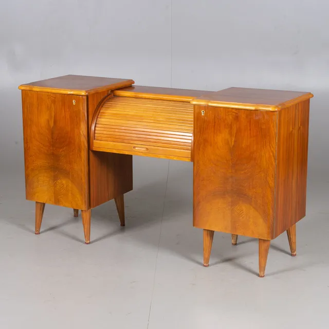 SMINKBORD, mahogny/bok, 1960-tal.