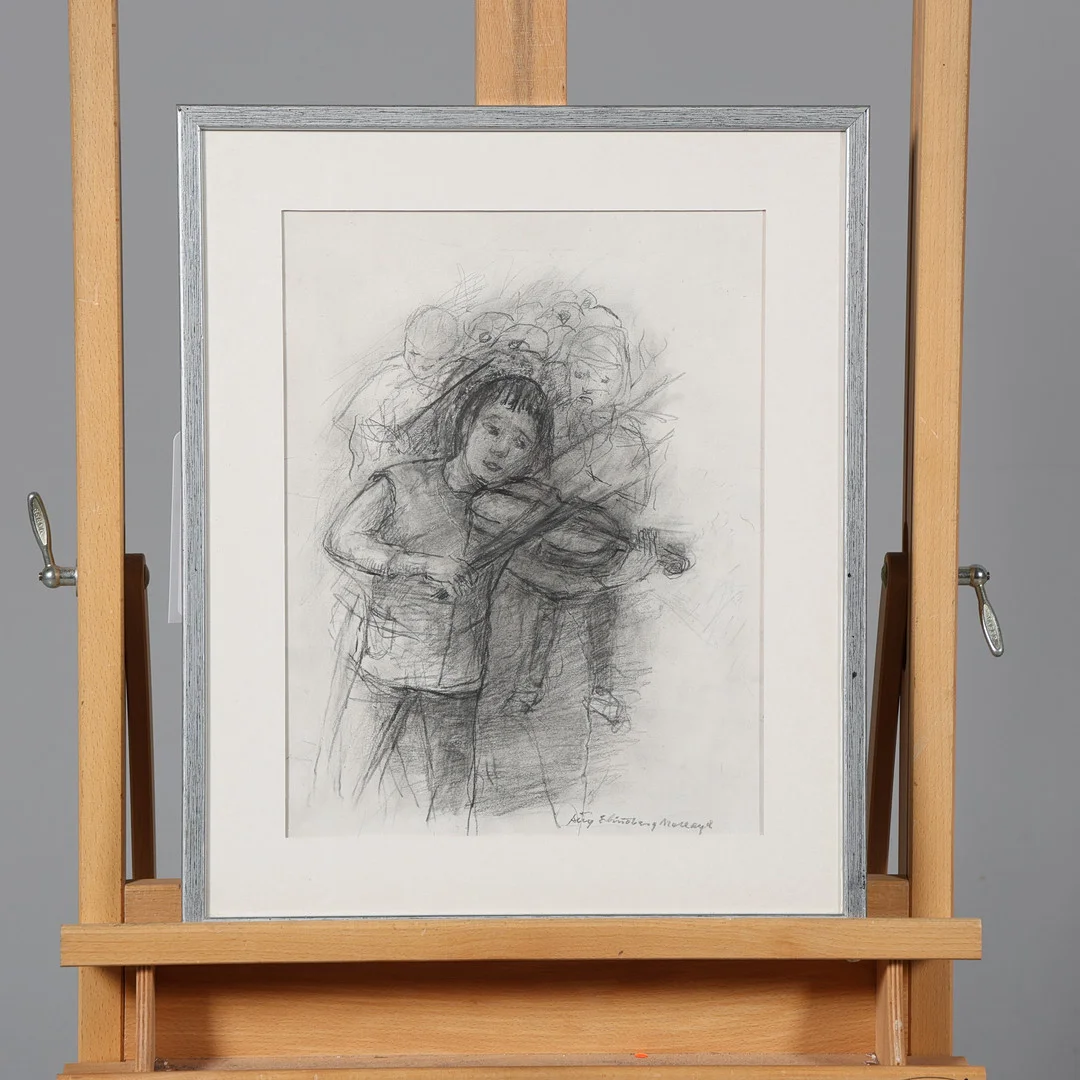 STIG EVERT LINDBERG. TECKNING, signerad. — Drawings — Borås Auktionshall