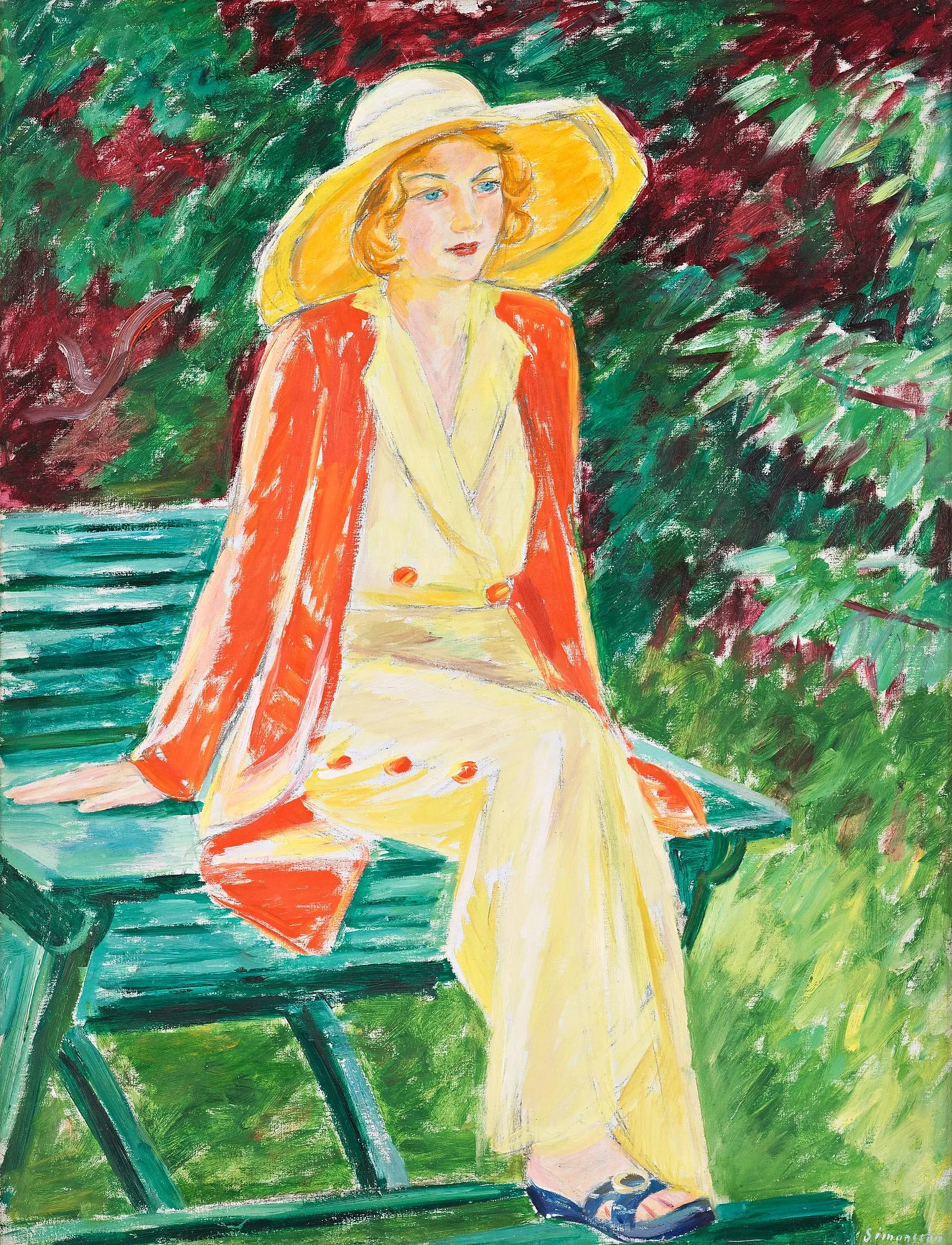 Birger Simonsson, "Fröken Lundén". — Bukowskis