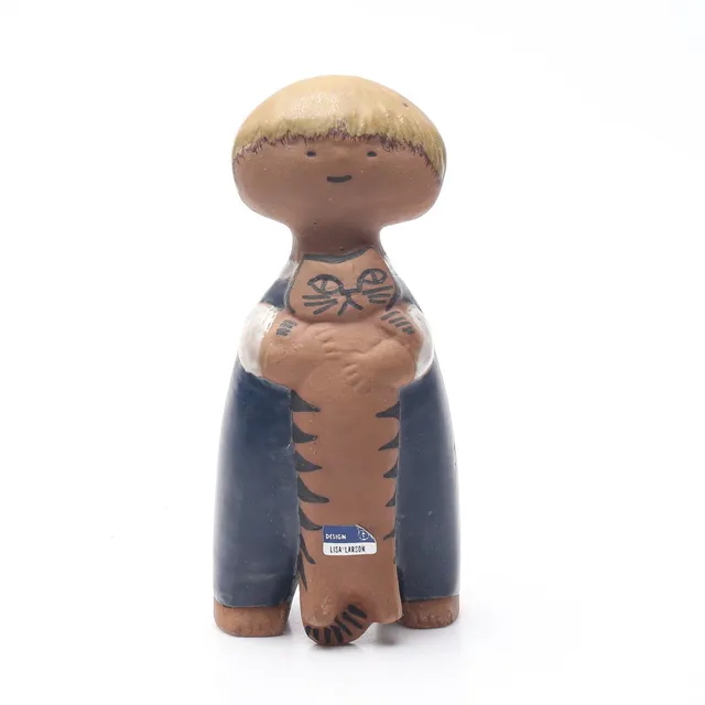 LISA LARSON, Figurin, stengods, "Pelle", Gustavsberg.