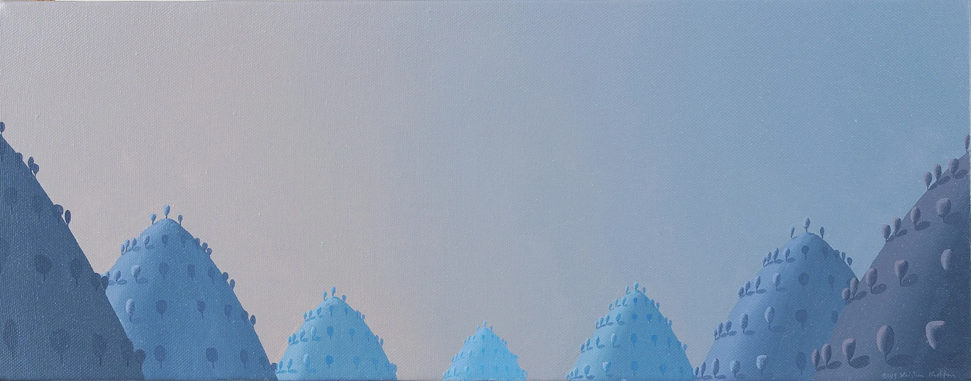 KRISTIAN KROKFORS. Andalusien i blått ljus, signerad samt daterad 2005, olja på duk. — Paintings — Stockholms Auktionsverk Helsinki