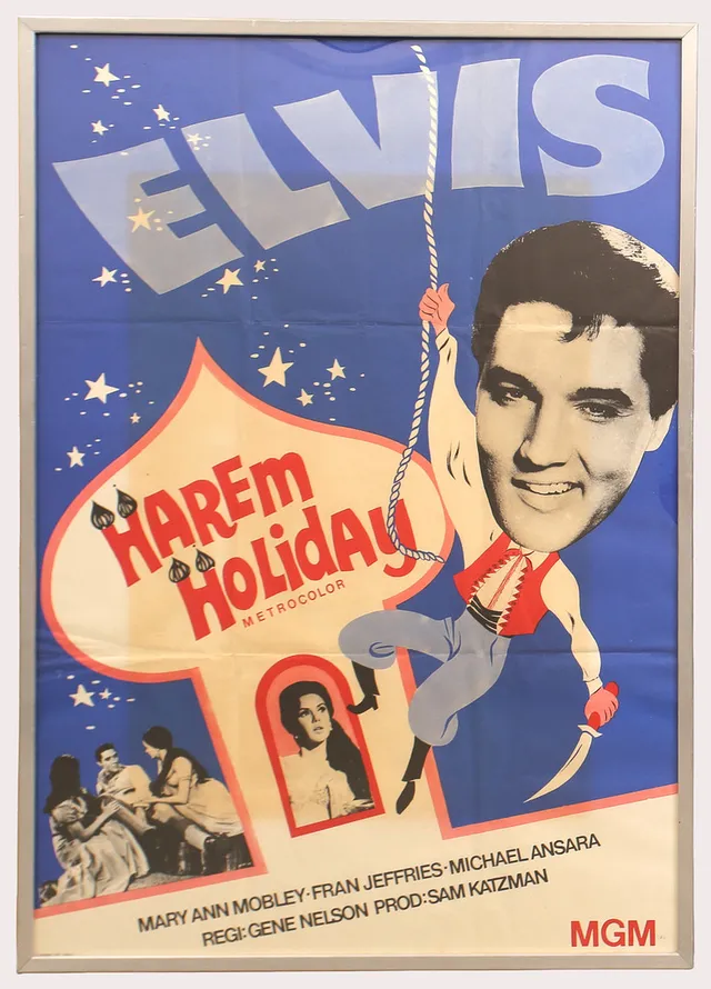 FILMAFFISCH, "Harem Holiday", originaltryck, Elvis Presley.