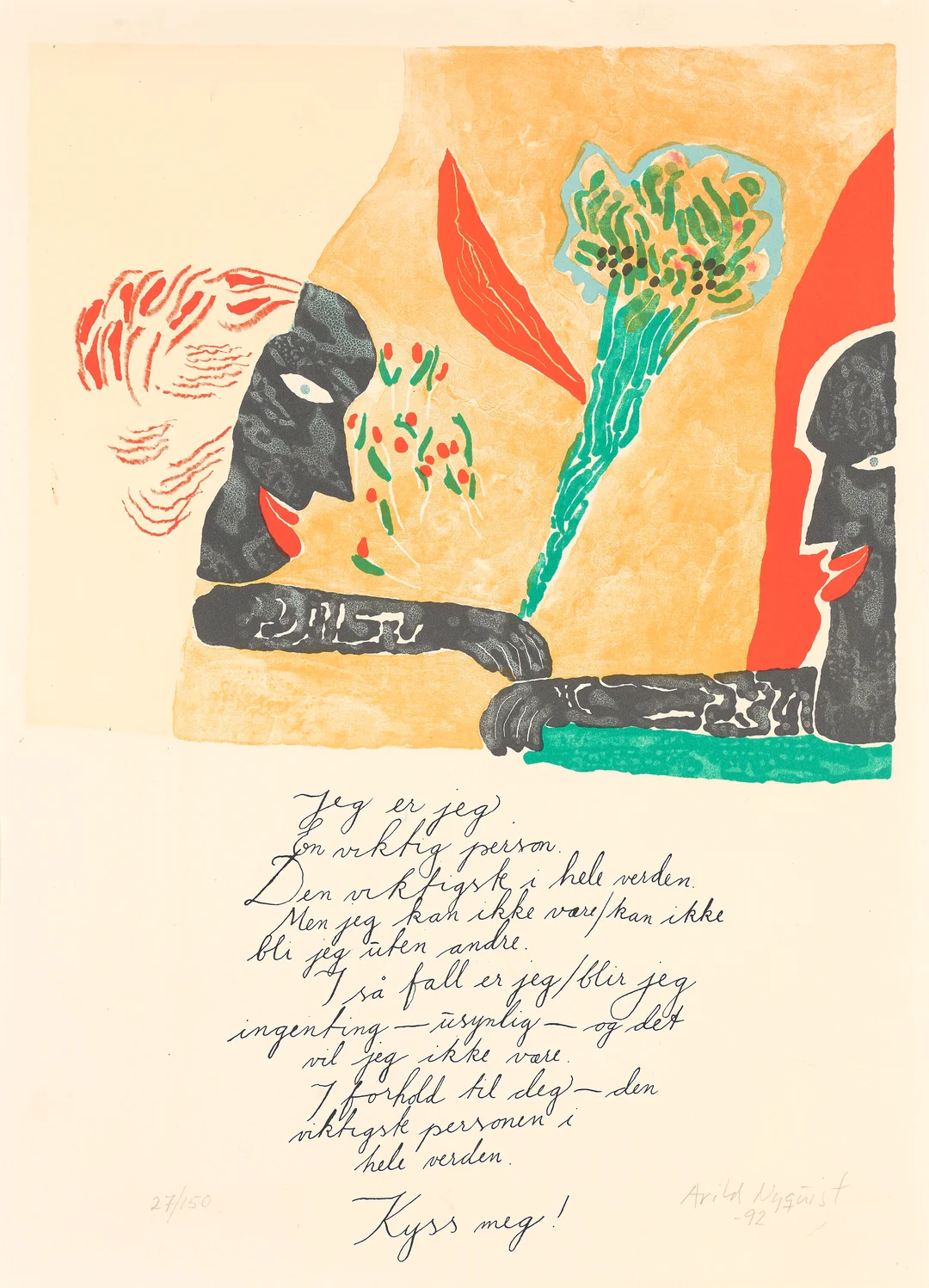 Nyquist, Arild — "Høst i august" — Kunst/Grafikk — Blomqvist