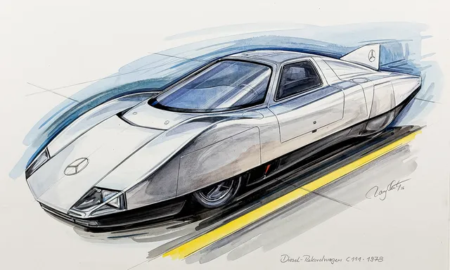 RONY LUTZ. MERCEDES-BENZ C111. Original.