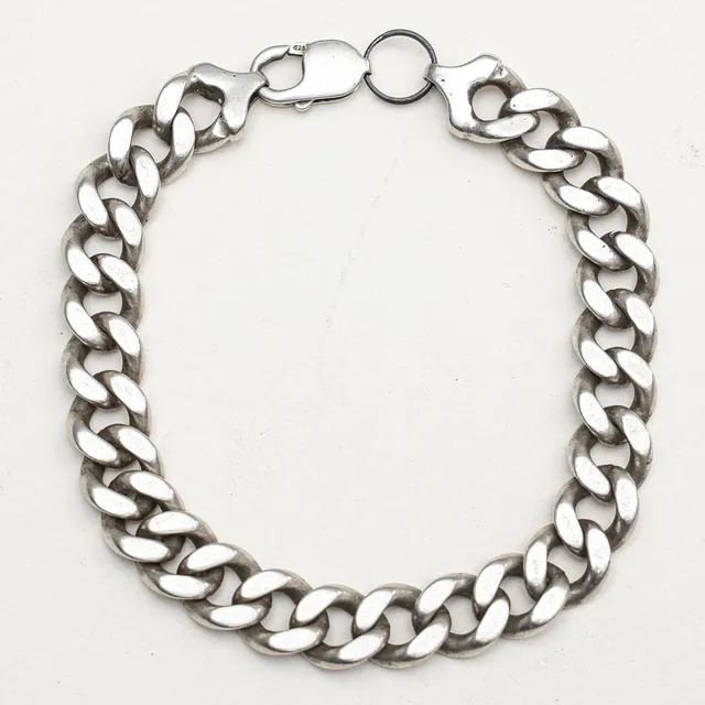ARMBAND, sterlingsilver , pansarlänk, vikt 52,9 gram.