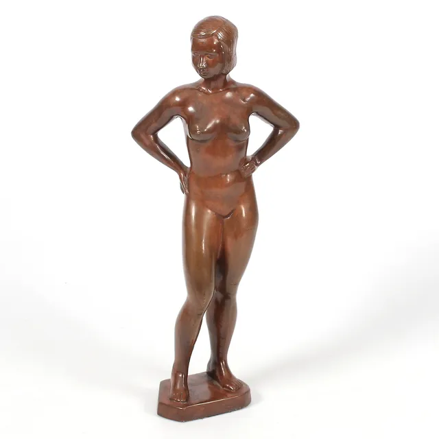BROR FORSLUND. "Ida", Skulptur, brons, signerad och numrerad 16.